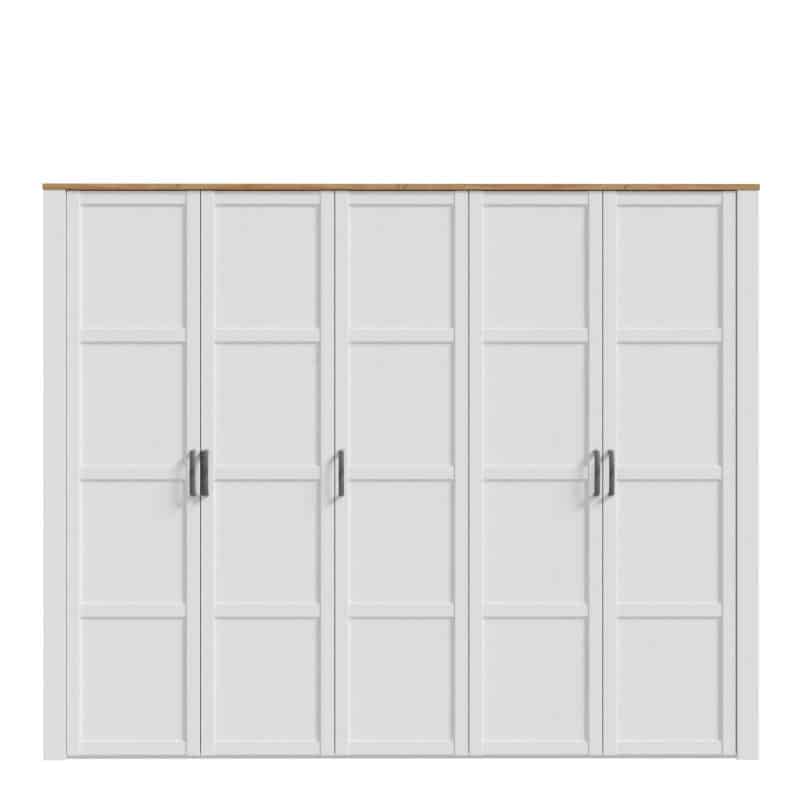 Furniture To Go Bohol 5 Door White Wardrobe The Home and Office Stores