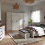 Furniture To Go Bohol 5 Door White Wardrobe The Home and Office Stores