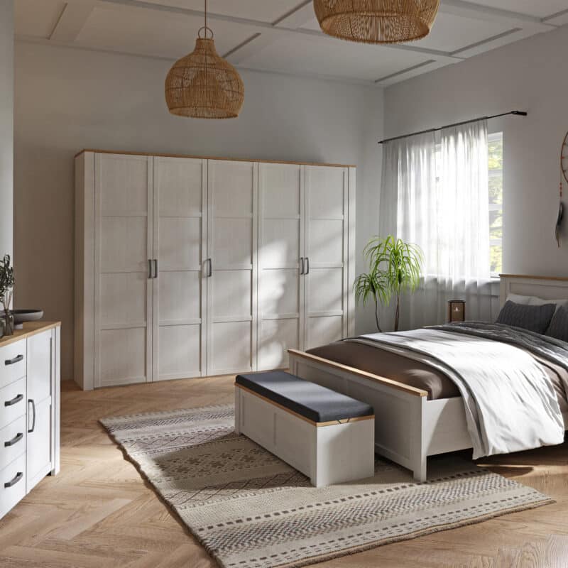 Furniture To Go Bohol 5 Door White Wardrobe The Home and Office Stores