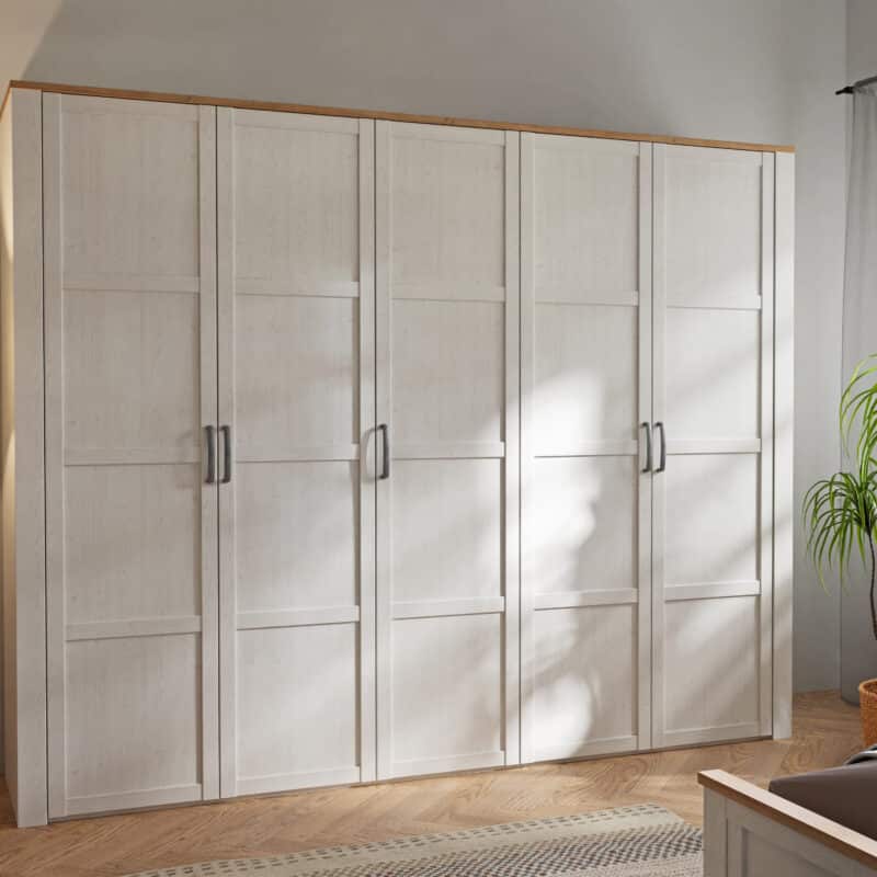 Furniture To Go Bohol 5 Door White Wardrobe The Home and Office Stores