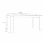 Furniture To Go Bohol Extending Grey Dining Table The Home and Office Stores
