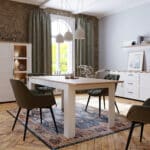 Furniture To Go Bohol Extending White Dining Table The Home and Office Stores