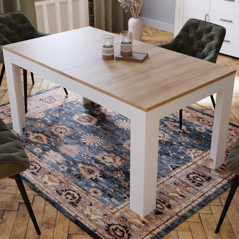 Furniture To Go Bohol Extending White Dining Table The Home and Office Stores
