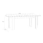 Furniture To Go Bohol Extending White Dining Table The Home and Office Stores