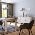 Furniture To Go Bohol Wide 3 Door 3 Drawer White Sideboard The Home and Office Stores