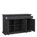 Furniture To Go Paris 3 Drawer 3 Door Sideboard Matt Grey The Home and Office Stores