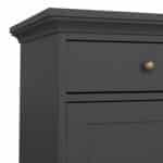 Furniture To Go Paris 3 Drawer 3 Door Sideboard Matt Grey The Home and Office Stores