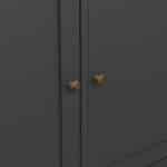 Furniture To Go Paris 3 Drawer 3 Door Sideboard Matt Grey The Home and Office Stores
