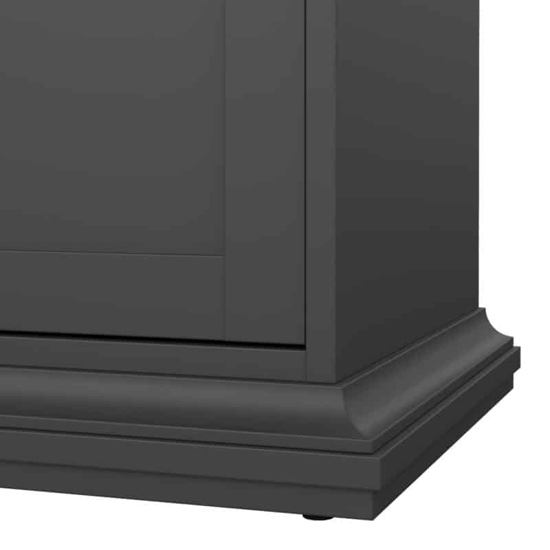 Furniture To Go Paris 3 Drawer 3 Door Sideboard Matt Grey The Home and Office Stores
