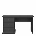 Furniture To Go Paris 3 Drawer Desk Matt Grey The Home and Office Stores