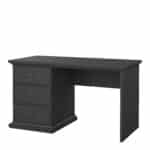 Furniture To Go Paris 3 Drawer Desk Matt Grey The Home and Office Stores