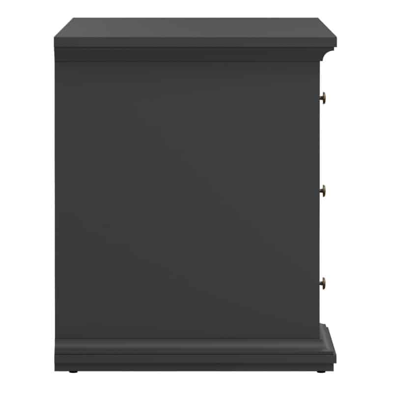 Furniture To Go Paris 3 Drawer Desk Matt Grey The Home and Office Stores