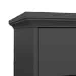 Furniture To Go Paris 3 Drawer Desk Matt Grey The Home and Office Stores