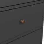 Furniture To Go Paris 3 Drawer Desk Matt Grey The Home and Office Stores