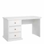 Furniture To Go Paris 3 drawer desk white