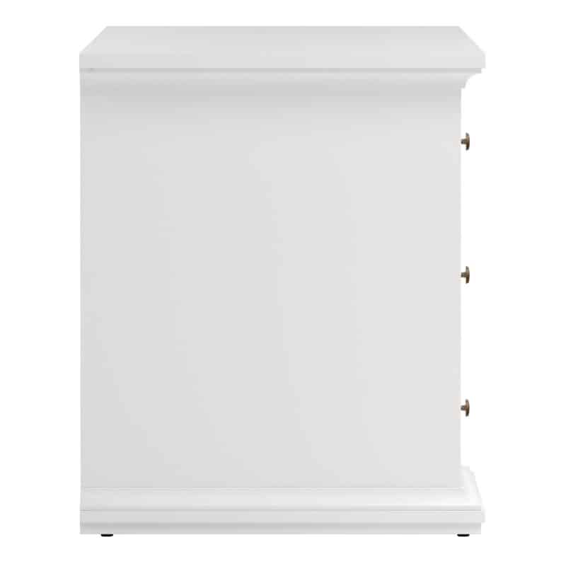 Furniture To Go Paris 3 Drawer Desk White The Home and Office Stores