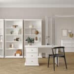 Furniture To Go Paris 3 Drawer Desk White The Home and Office Stores