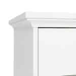 Furniture To Go Paris 3 Drawer Desk White The Home and Office Stores