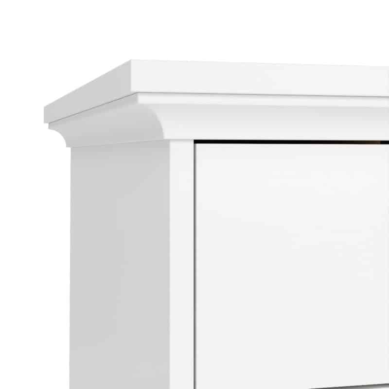 Furniture To Go Paris 3 Drawer Desk White The Home and Office Stores