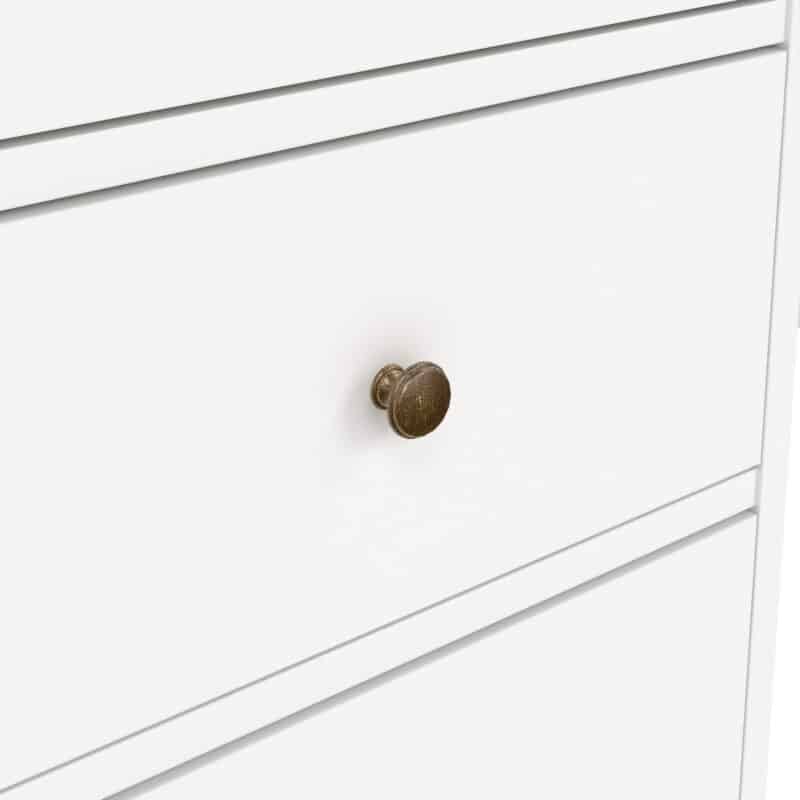 Furniture To Go Paris 3 Drawer Desk White The Home and Office Stores