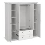Furniture To Go Paris 4 Door Wardrobe 2 Drawers White The Home and Office Stores