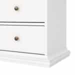 Furniture To Go Paris China Cabinet 2 Glass Doors 2 Drawers White The Home and Office Stores
