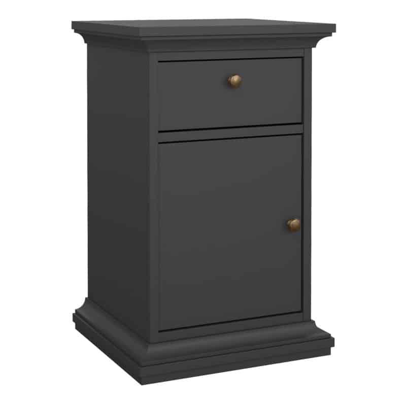 Furniture To Go Paris Nightstand 1 door 1 drawer matt grey