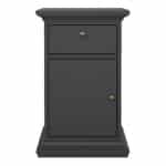 Furniture To Go Paris Nightstand 1 Door 1 Drawer Matt Grey The Home and Office Stores