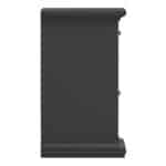 Furniture To Go Paris Nightstand 1 Door 1 Drawer Matt Grey The Home and Office Stores