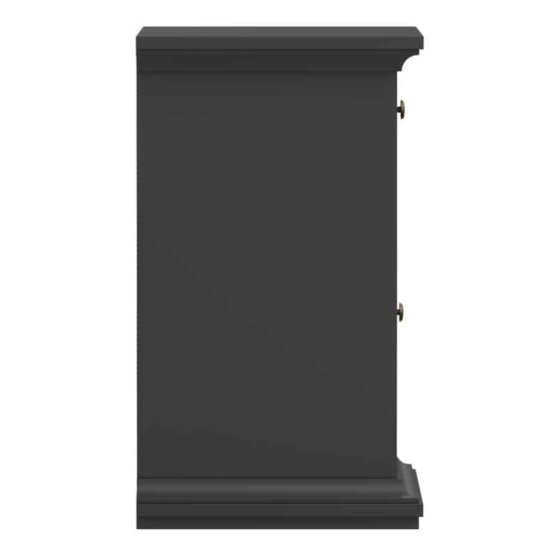 Furniture To Go Paris Nightstand 1 Door 1 Drawer Matt Grey The Home and Office Stores