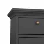 Furniture To Go Paris Nightstand 1 Door 1 Drawer Matt Grey The Home and Office Stores
