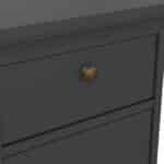 Furniture To Go Paris Nightstand 1 Door 1 Drawer Matt Grey The Home and Office Stores