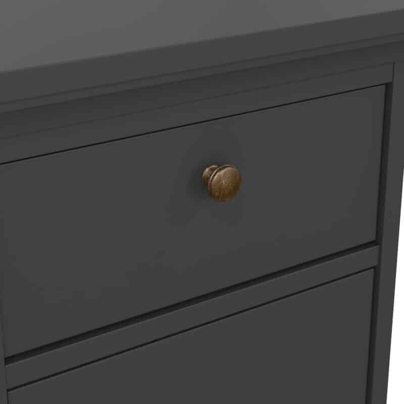 Furniture To Go Paris Nightstand 1 Door 1 Drawer Matt Grey The Home and Office Stores