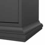 Furniture To Go Paris Nightstand 1 Door 1 Drawer Matt Grey The Home and Office Stores