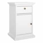 Furniture To Go Paris Nightstand 1 door 1 drawer white