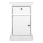 Furniture To Go Paris Nightstand 1 Door 1 Drawer White The Home and Office Stores