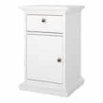 Furniture To Go Paris Nightstand 1 Door 1 Drawer White The Home and Office Stores