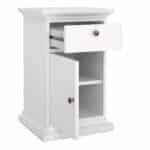 Furniture To Go Paris Nightstand 1 Door 1 Drawer White The Home and Office Stores