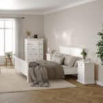 Furniture To Go Paris Nightstand 1 Door 1 Drawer White The Home and Office Stores
