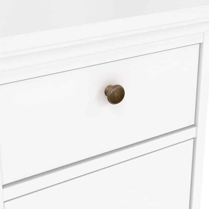 Furniture To Go Paris Nightstand 1 Door 1 Drawer White The Home and Office Stores