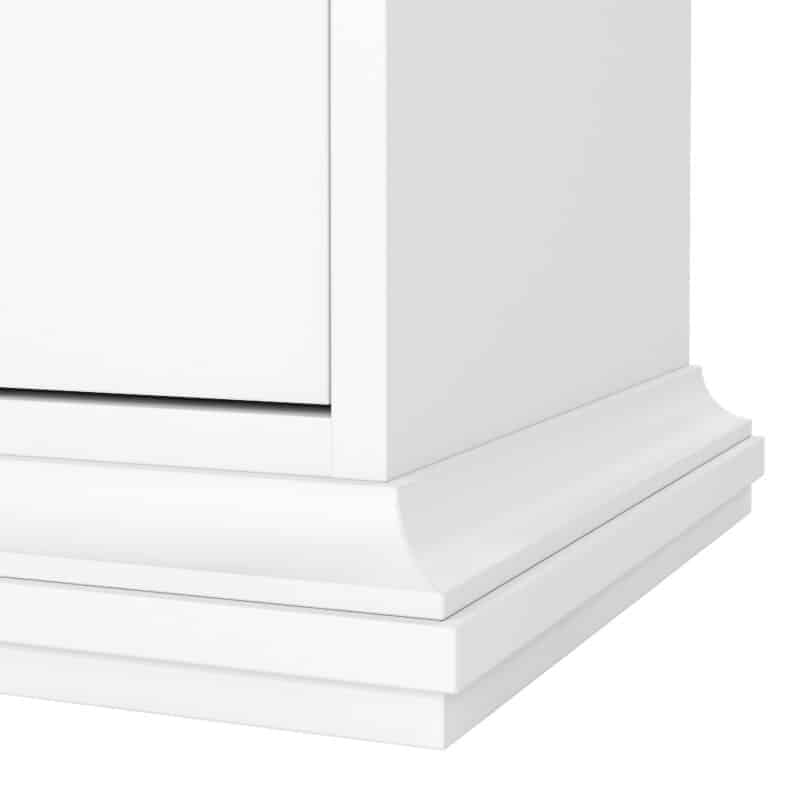 Furniture To Go Paris Nightstand 1 Door 1 Drawer White The Home and Office Stores
