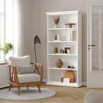 Furniture To Go Paris Tall Bookcase White The Home and Office Stores
