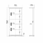 Furniture To Go Paris Tall Bookcase White The Home and Office Stores