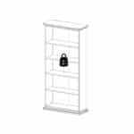 Furniture To Go Paris Tall Bookcase White The Home and Office Stores