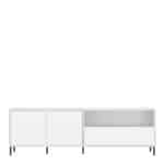 Furniture To Go Avenale 2 Door 1 Drawer White Wide TV Cabinet The Home and Office Stores
