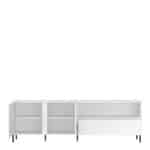 Furniture To Go Avenale 2 Door 1 Drawer White Wide TV Cabinet The Home and Office Stores
