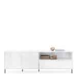 Furniture To Go Avenale 2 Door 1 Drawer White Wide TV Cabinet The Home and Office Stores