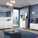 Furniture To Go Avenale 2 Door 2 Drawer White Sideboard The Home and Office Stores