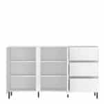 Furniture To Go Avenale 2 Door 3 Drawer White Sideboard The Home and Office Stores