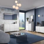 Furniture To Go Avenale 2 Door 3 Drawer White Sideboard The Home and Office Stores